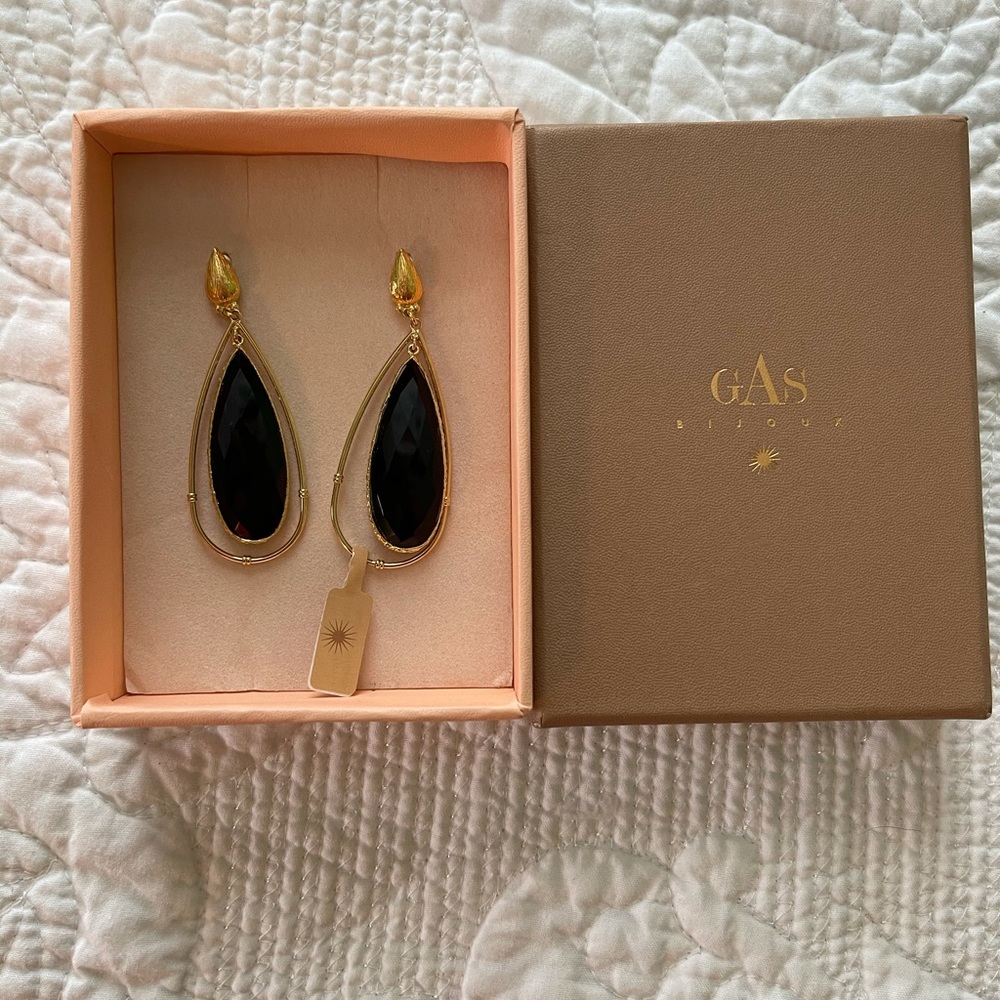 GAS BIJOUX serti cage earrings